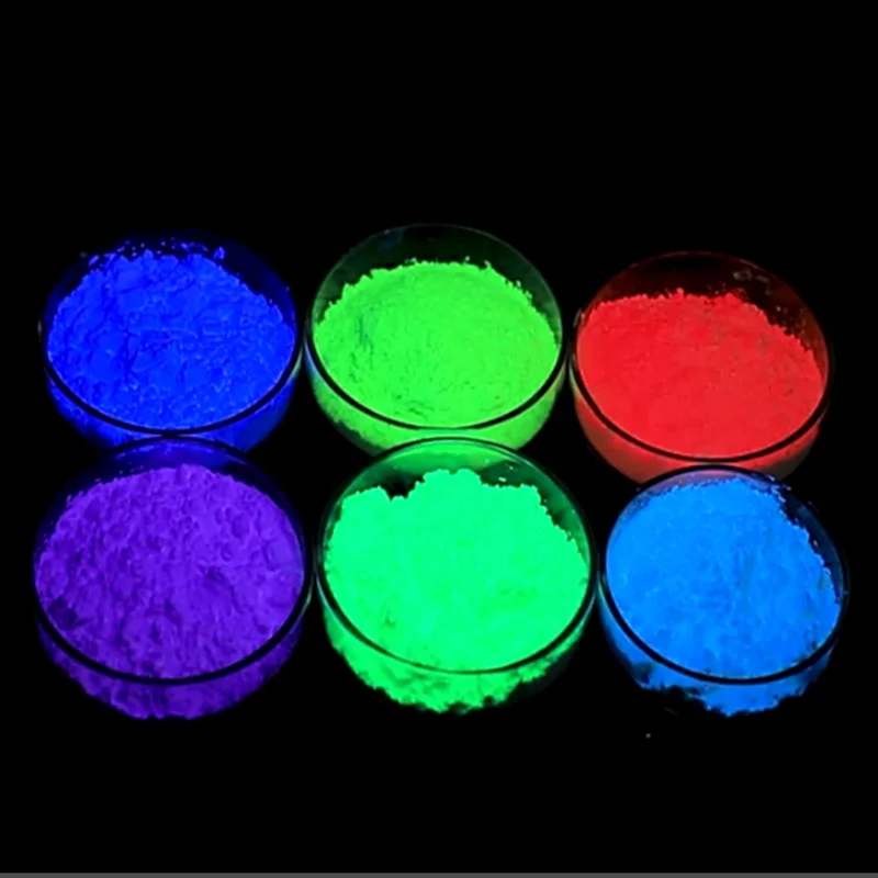 Wholesale Custom pigments Uv activated pigment 365 nm Uv Phosphor Powder  UV fluorescent pigment
