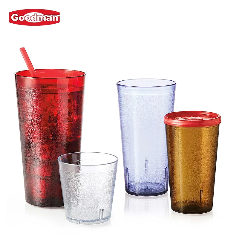 Wholesale Bulk 20oz Reusable Beverage Sublimation Cup Drinking Glass for Restaurant Party Clear Plastic Pebbled Tumbler