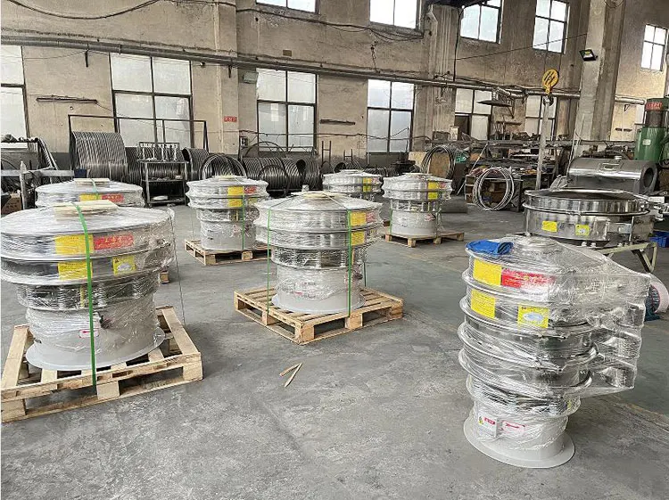 Stainless Steel Industrial Round Vibration Sifter Tobacco Powder Sieve Machine Cassava Flour