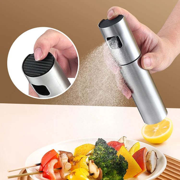 Stainless Steel Sprayer Olive Oil 100ml Salad Cooking Barbecue Leakproof Oil Sprayer Oil Bottle Sprayer