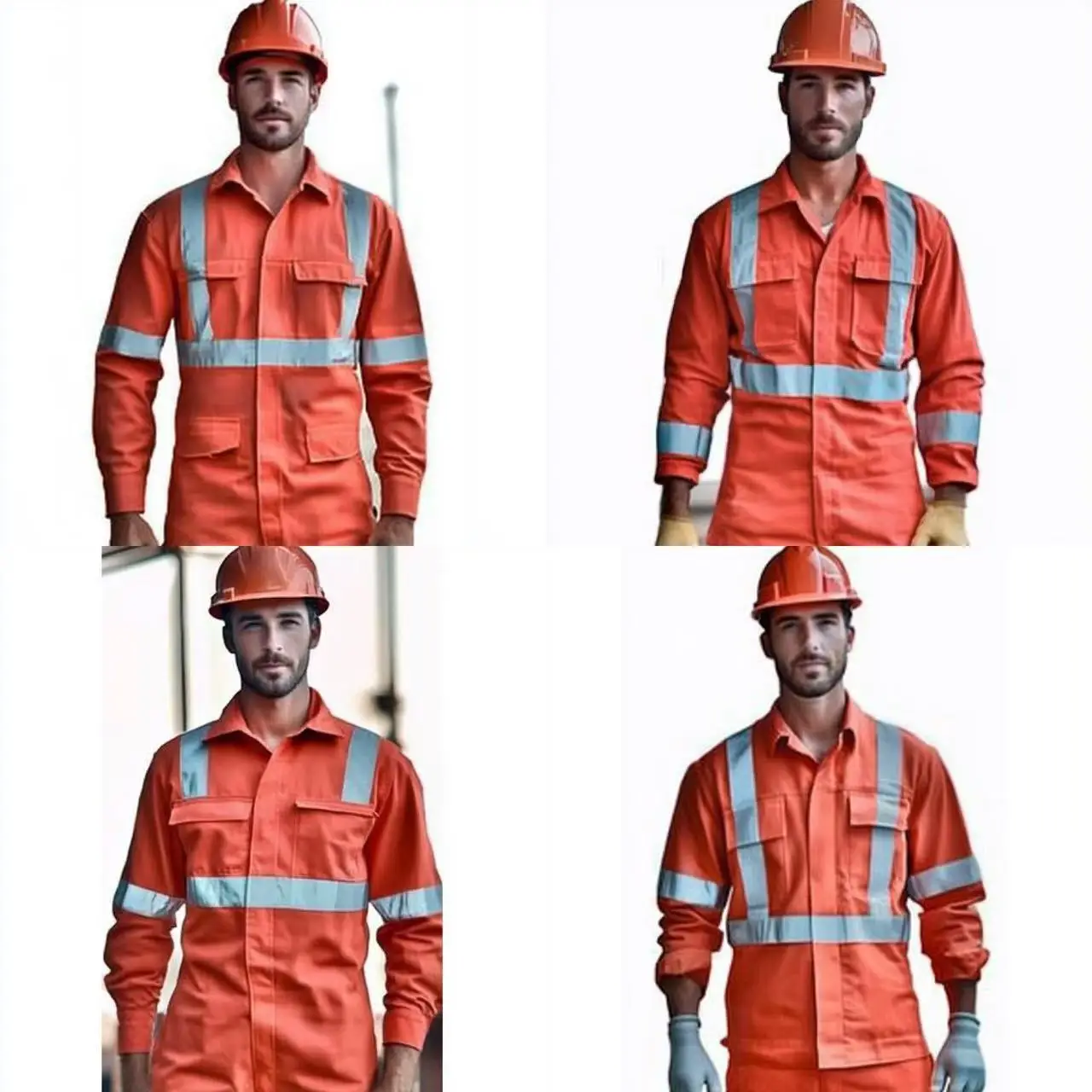 Hi Vis огнестойкий светоотражающий хлопковый Рабочий Комбинезон удобный комбинезон с несколькими карманами настраиваемый логотип безопасности