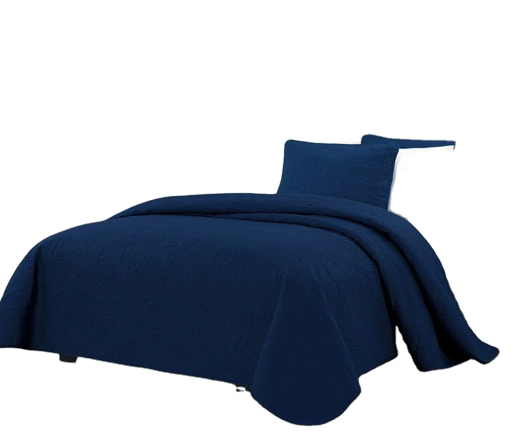 cheaper bed spread with emboss design