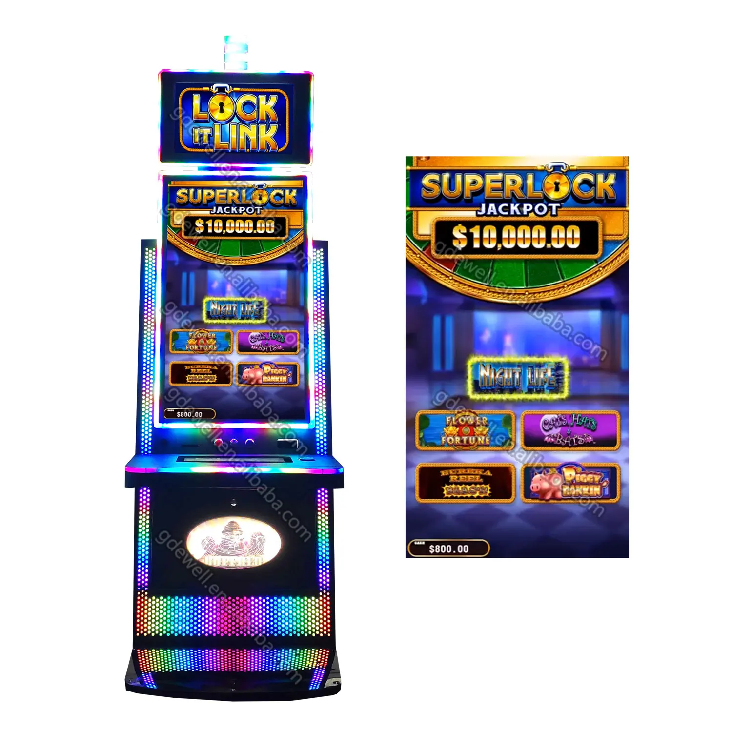 32Inch 43inch Touch Screen Slot Machine Ultra Hot Mega Link Fusion5 Slot Machine Cabinet With Ideck
