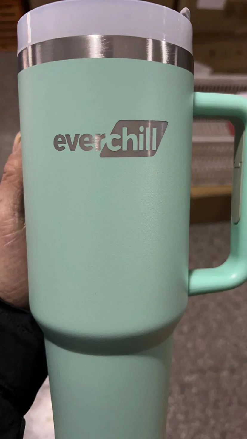 New Style Custom Logo H2.0 Stainless Steel 40oz Vacuum Insulated Travel Mug 40oz Tumbler with Handle, Lid and Straw