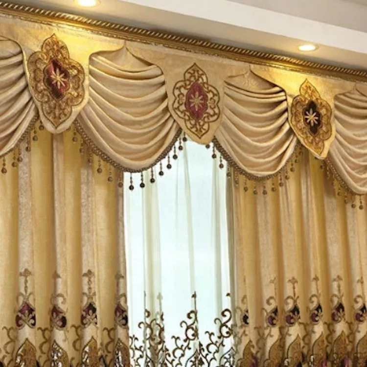 Outstanding Weave Blackout Technology Unique Hydrangea Polyester Translucent Tulle Bed Room Windows Hydrangea silk Blackout Cur