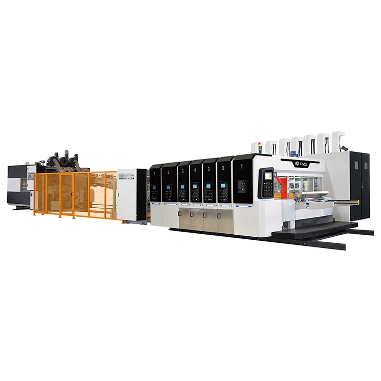 Full Computerized Printer Slotter Die Cutter Folder Gluer