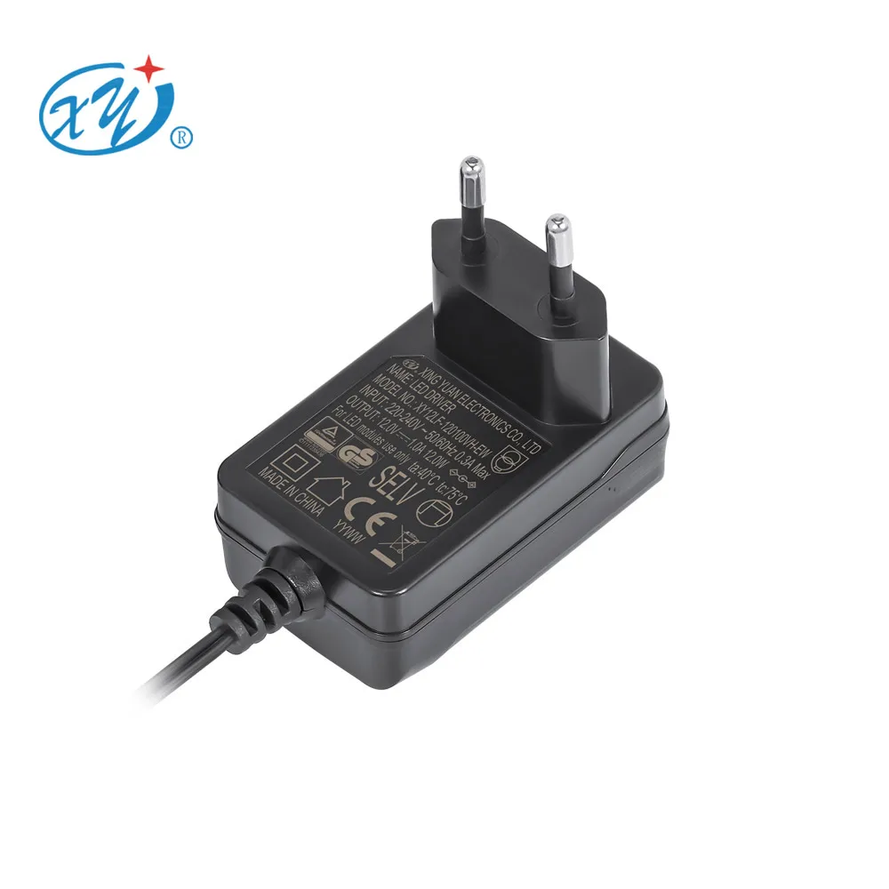 5.5 x 2.1 dc plug wall acdc adaptor 20v 400ma 24v 0.5a erp EMC 12volt 1amp 12v1a 12v 1a eu plug 12w ac dc power supply adapter