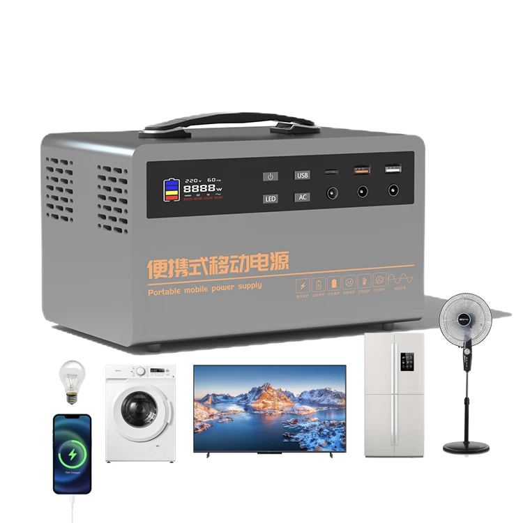 Hot selling DC 12V 1000wh universal socket mobile waterproof 1000w charging solar generator portable electric power station