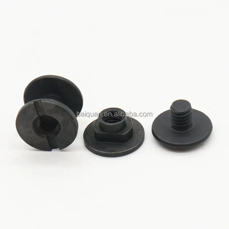 Black Male Female Screws Book Binding Screw Chicago Post Binding Machine Screw
