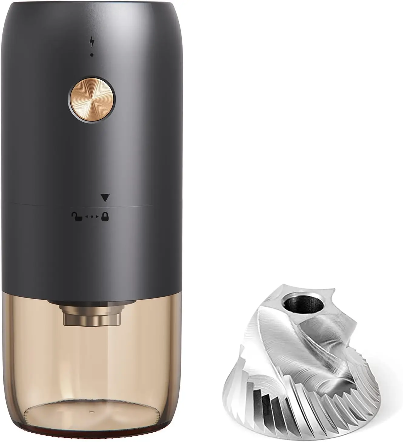 Hot Sale New Kitchen Tools and Gadgets 2024 USB Electric Coffee Bean Grinder With  420 stainless steel conical burr