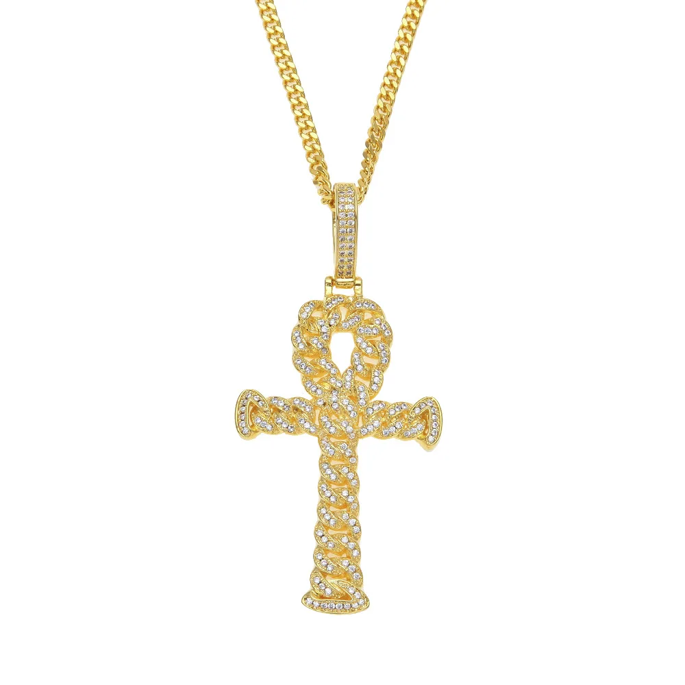 new high quality ankh cross pendant necklace tarot habesha china jewelry wholesalers