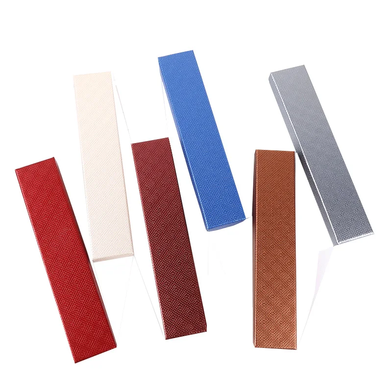 wholesale custom logo  long rectangle red paper cardboard jewelry box