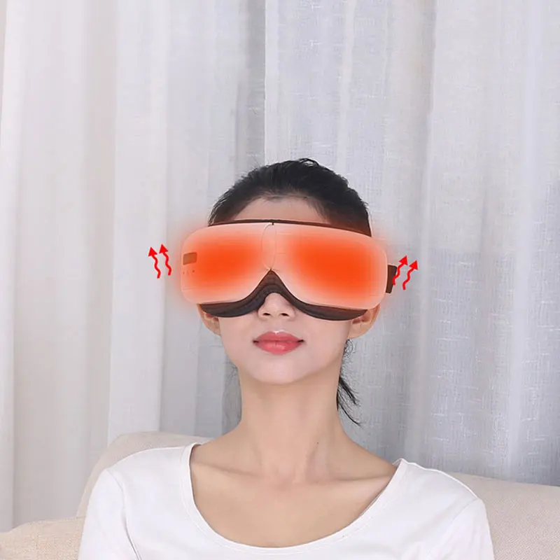 Air Pressure Vibration Digital Eye Massager for Eye Relief Heat Compress Eye Care Mask With Music