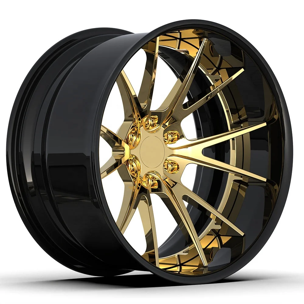Kipardo Fully Customized High Performance Polished Deep Concave 2 3 piece Forged Wheels 18 19 20 21 22 24 inch