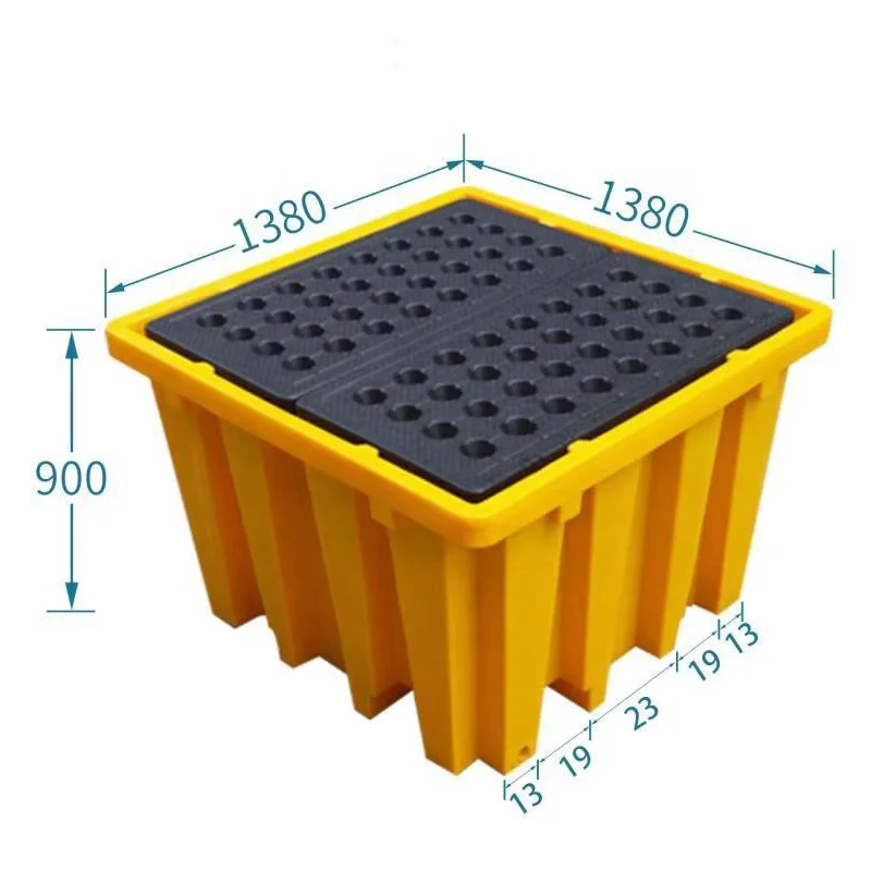 Longshenghe Single faced Ibc Bund Spill Pallet With Removable Deck