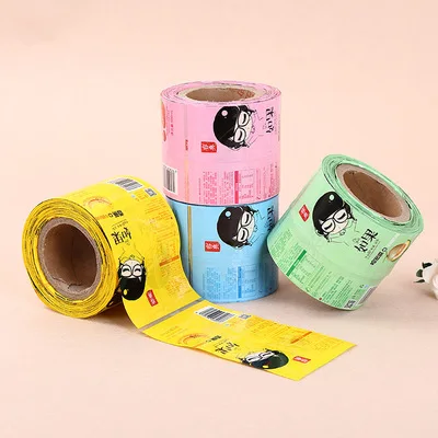 Food Packaging Film Roll Aluminum Film Rolls Snack Packaging Film Honey Sachet Roll Plastic Candy Wrapper