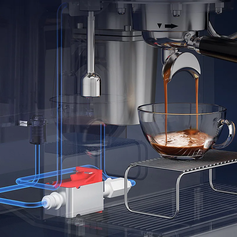 Commercial 2 Cup Stainless Steel Dual Pipe Coffee Maker Expresso Milk Frother