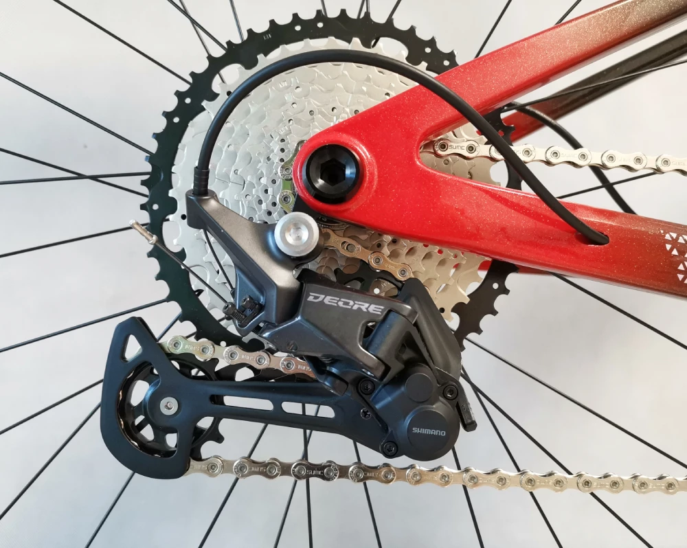 EWIG Carbon Fiber Full Dual Suspension Mountain Bike 12 Speed 29 inch SHIMANO M6100 Disc Carbon Fibre Frame MTB Bicycle Adult