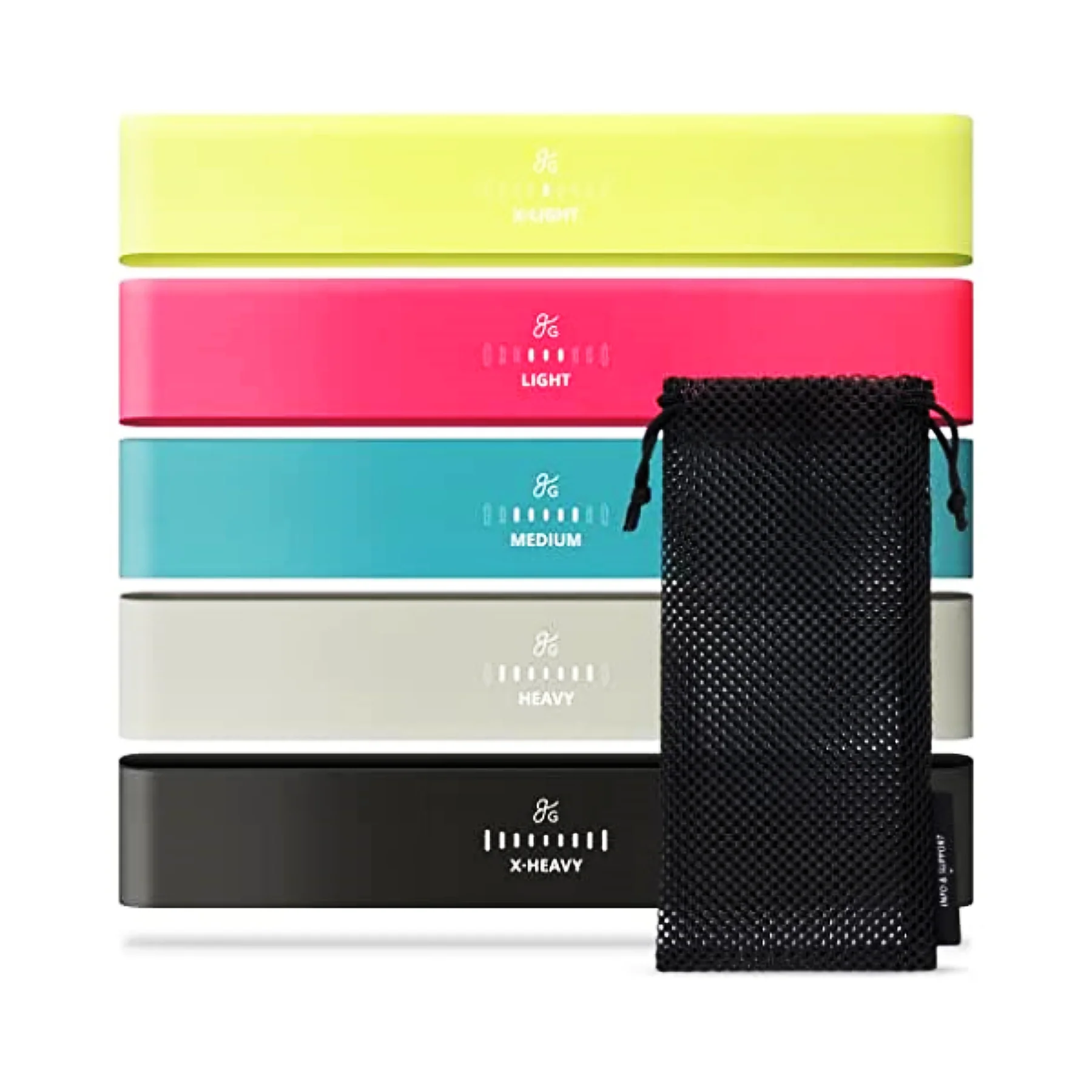 High Quality Nylon Yoga Fitness Exercise Resistance Bands Custom Logo Wholesale Mini Latex Loop Set for Gym Use