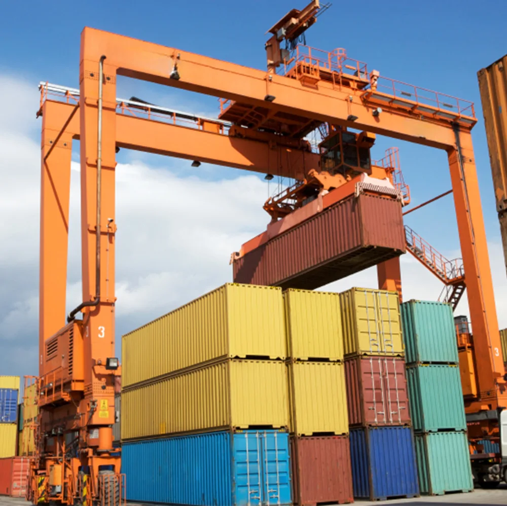 2024 New Style 50Ton Mobile RTG Gantry Crane Harbour Electric Power Source