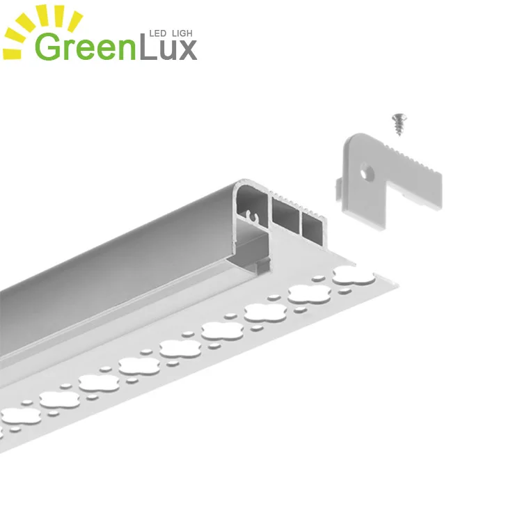 plaster wide deep led profile drywall led strip profile