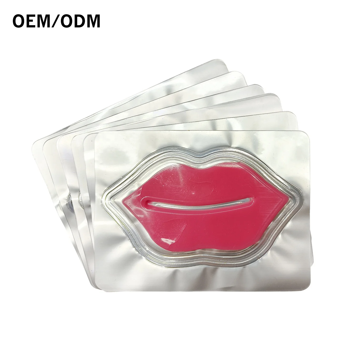 Private Label Wholesale Collagen  Hydrogel Pink Ang Gold Lip Maskss
