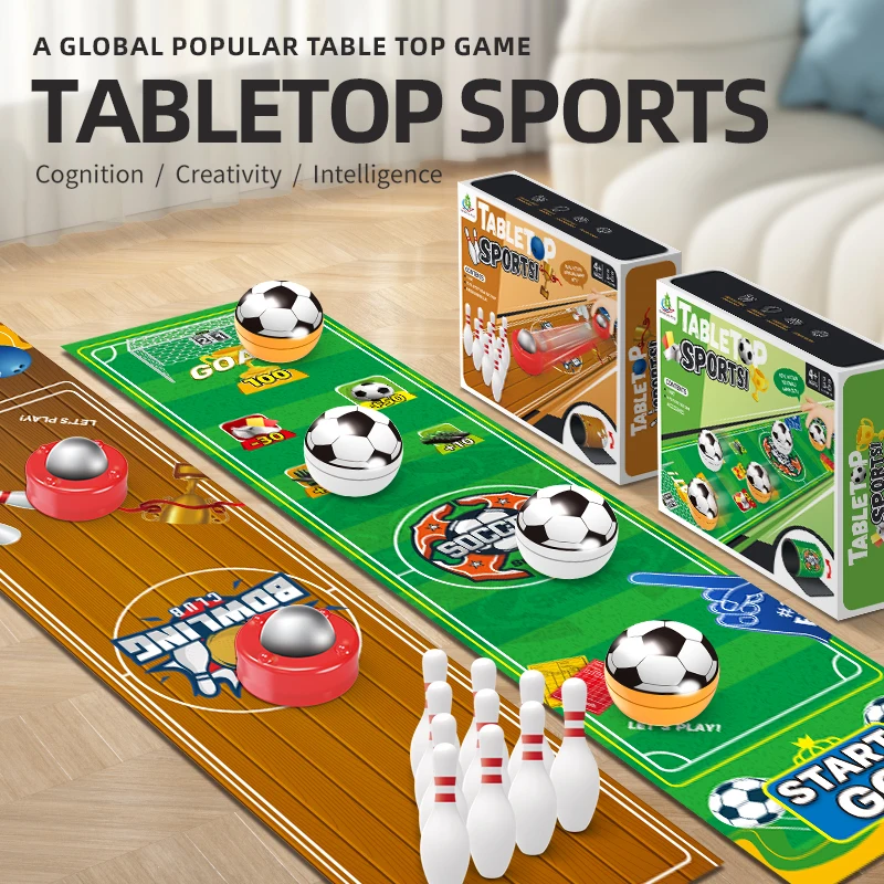 2024 NEW Portable Indoor Shuffleboard Table Game Tabletop Curling Game and Family Fun Shuffleboard Pucks Gifts for Kids Adults