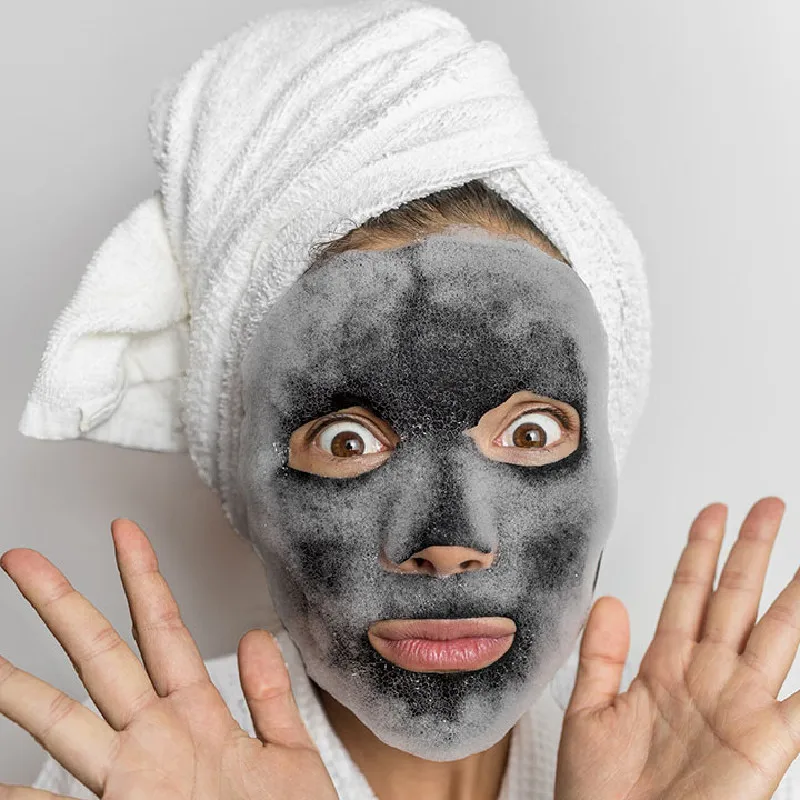 Deep  Cleansing Wholesale Bubble Charcoal Blackhead Remover Black Oxygen Cleaning Facial Mask