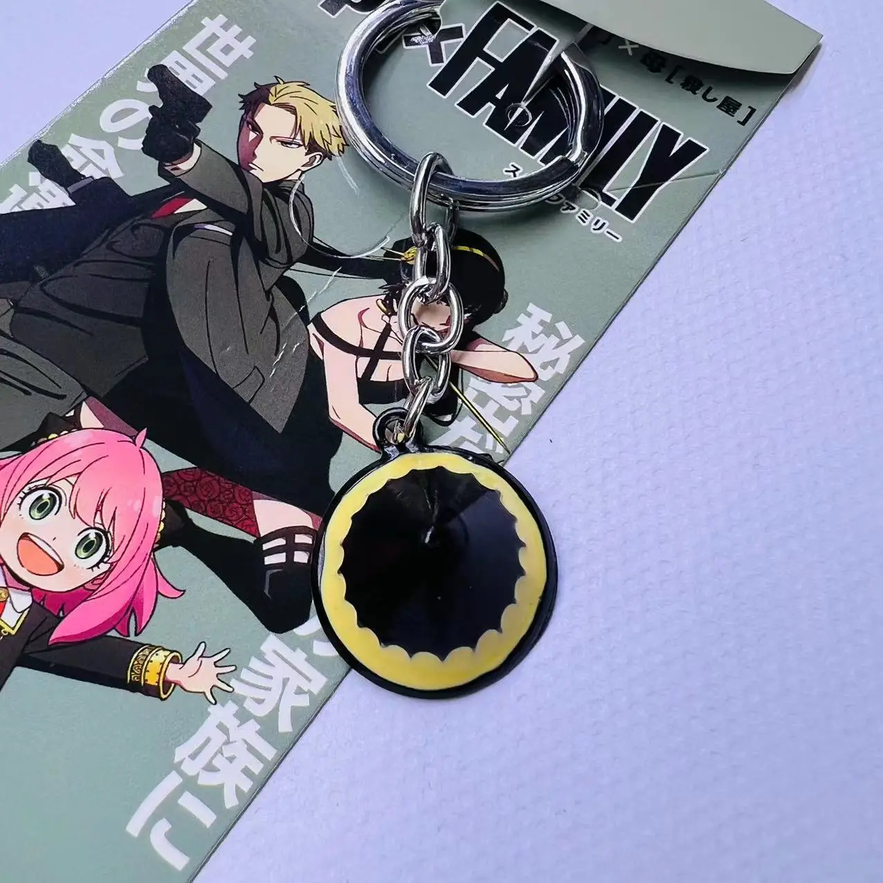 Fashion Creativity Double-sided Laminated Painted Anime Acrylic Pendant Spy x Family Character Keychain For Personalized Gift