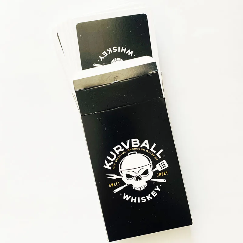 Cheap Shipping Tuck Box Poker Size Good Printing Flash Card Game Custom Logo Playing Card