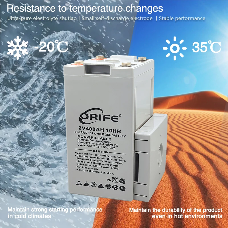 ORIFE custom exide solatron rechargeable inverter deep cycle agm 400ah gel battery 2v