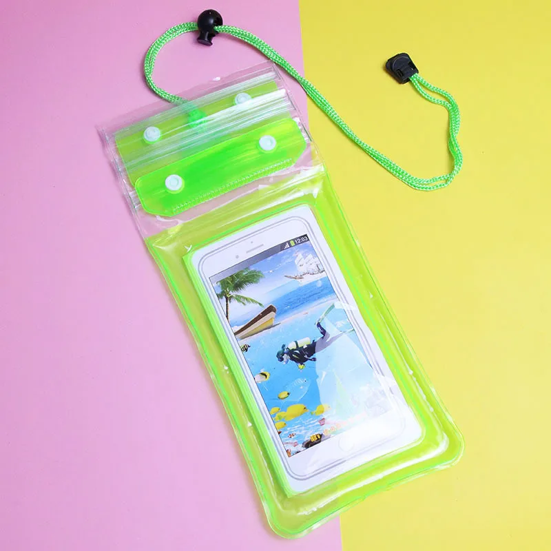 Custom Logo Summer Waterproof Travel Bag Portable Mobile Phone Pouch Cover for Bath & Swim Mobile Phone Case with Custom Logo