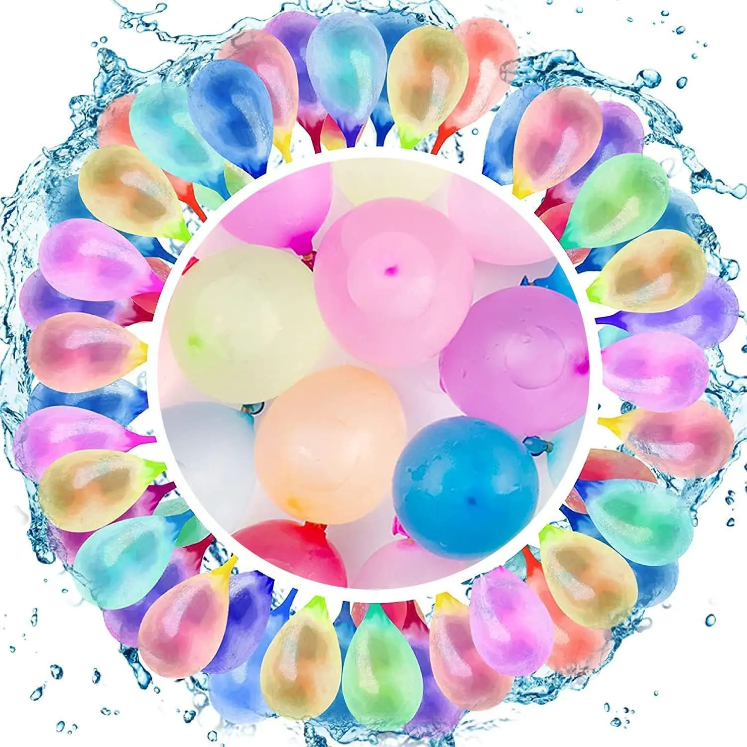 Colorful big water balloons on sale Reusable water balloons The children had a water fight