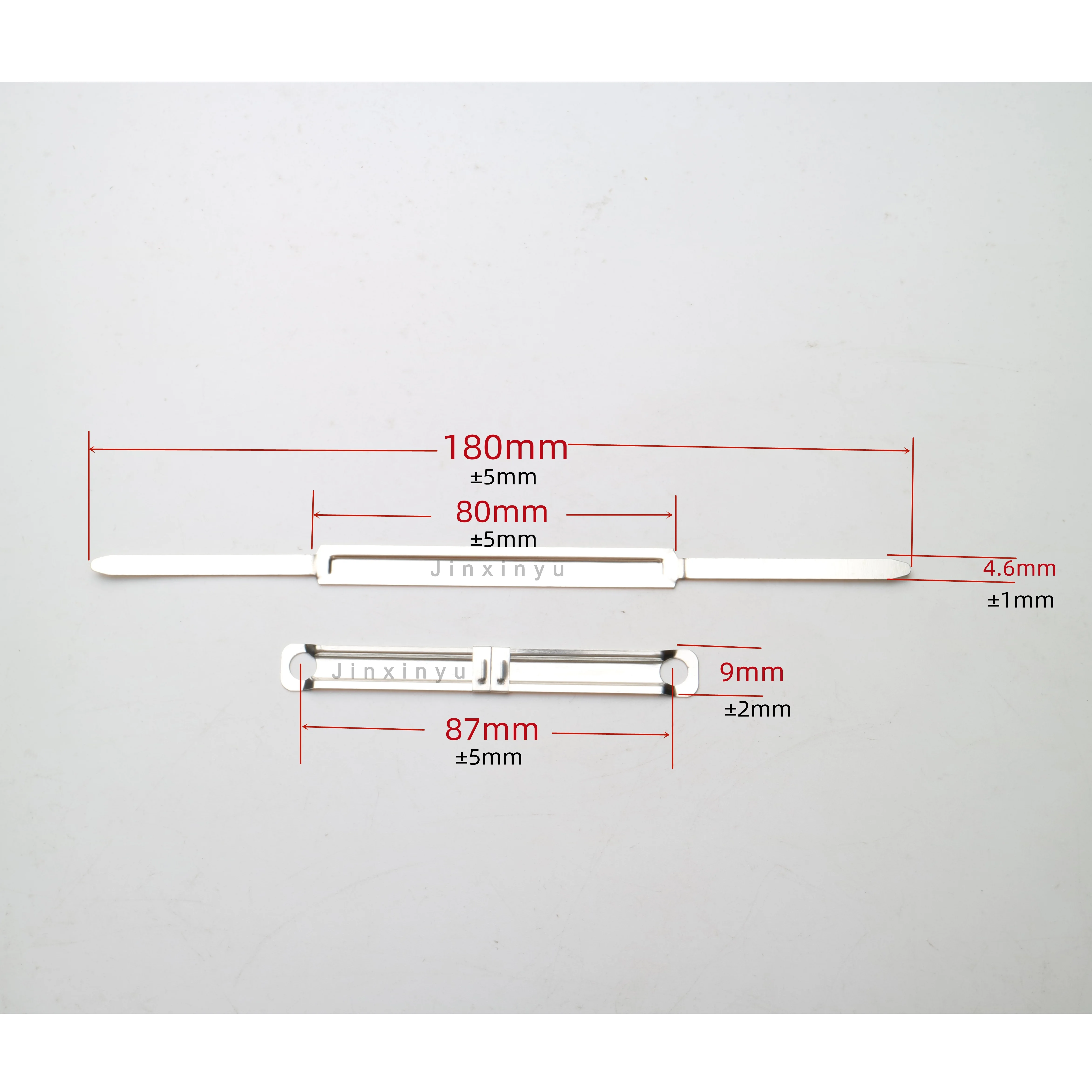 Metal Fastener Straight Strip And Compressor 8cm Binder Clip Silver Metal Paper File Folder Fastener clip