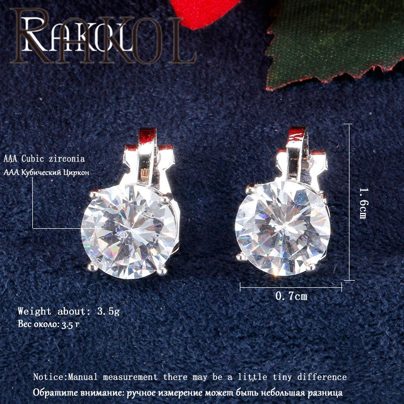 RAKOL EP526 crystal ear cuff korean design ear cuff fashion earrings
