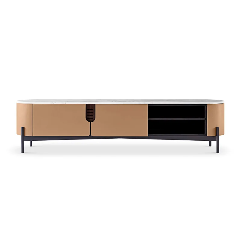 MDF Modern Style TV Unit Stand Cabinets TV Stand and Coffee Table Set with Storage Drawer for Living room furniture