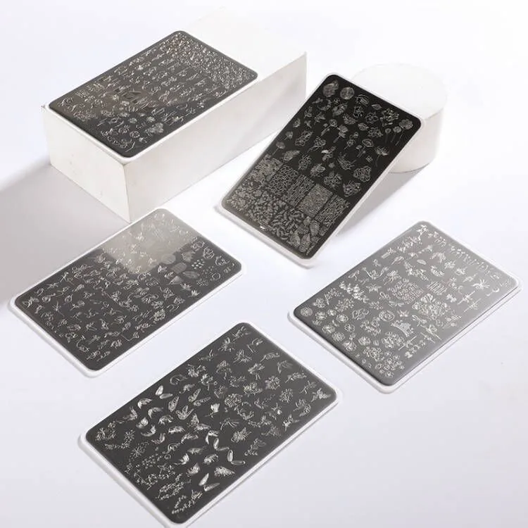 High Quality Nail Drawing Plates Nail Stamping Plate High Brand Stainless Steel Plates for Nail Stamps