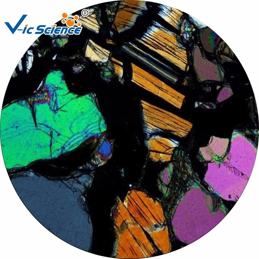 Microscope Prepared Mineral Grinding Slides Stone Section Slides Rock Specimen Thin Section