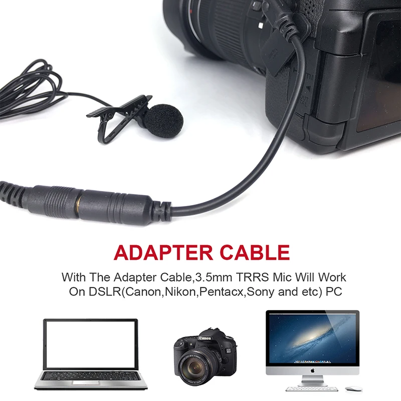 Двойная головка мини петличный нагрудный зажим для галстука микрофон iPhone запись Youtube интервью Подкаст конференции смартфона