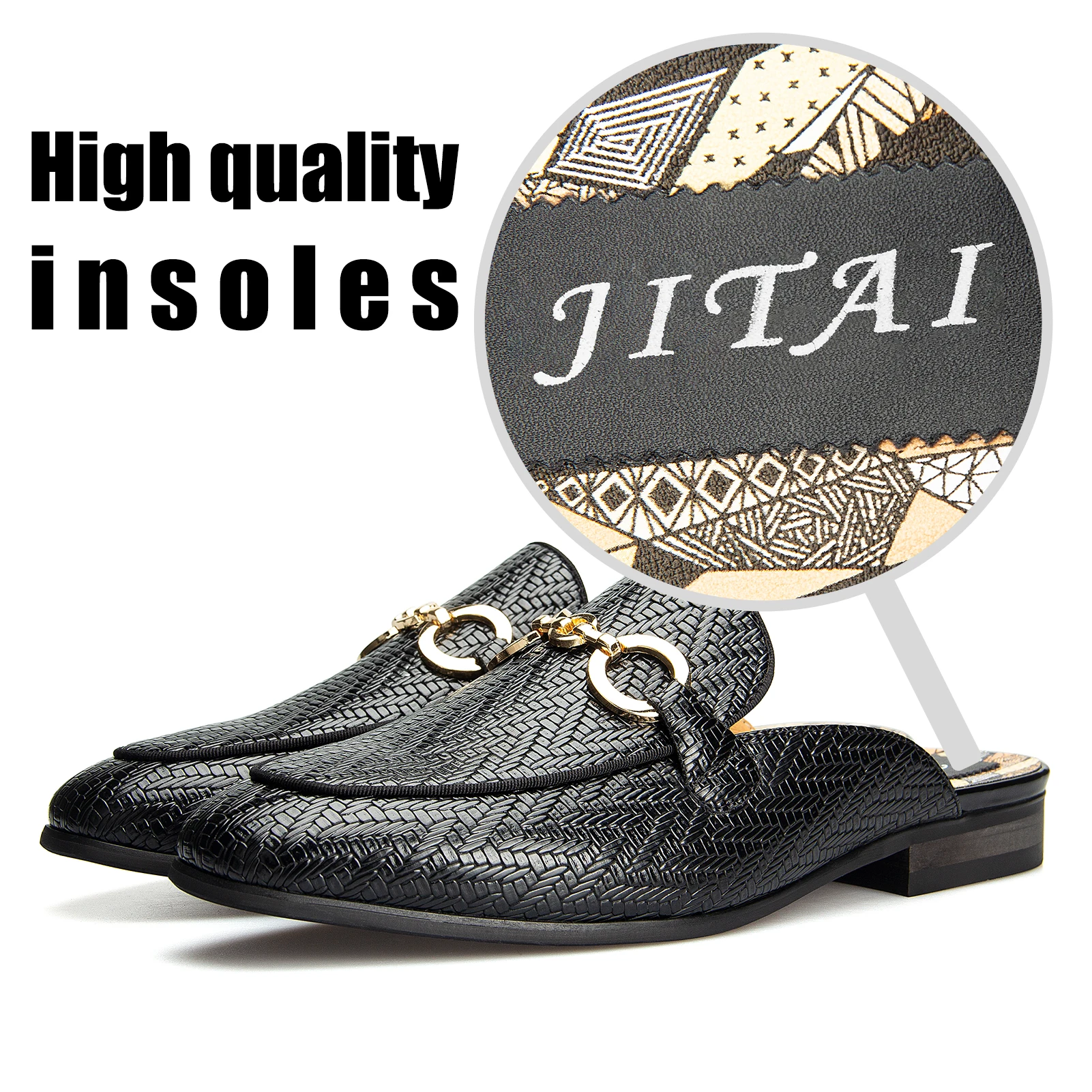 Fashion Outdoor Half Loafers Genuine  men loafer shoes