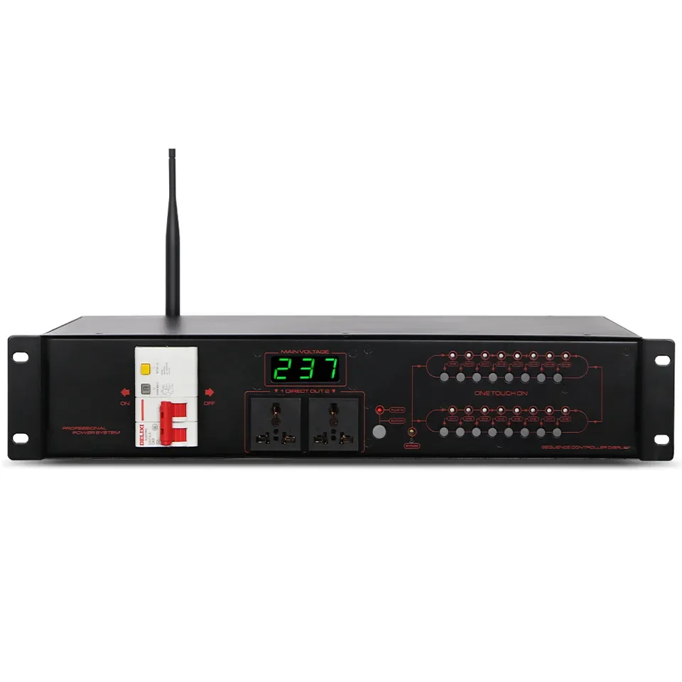 Depusheng DL16 Профессиональный 16 способ импульсный источник питания трансформатор секвенс контроллер аудиосистема
