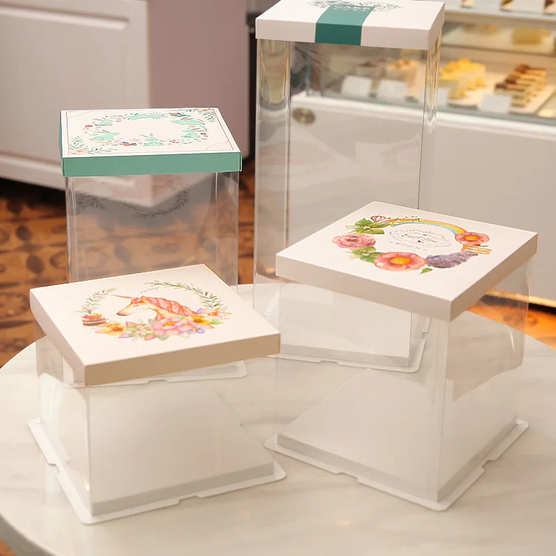 Vestido De Festa Новое поступление прозрачная PET защитная плёнка для ПВХ коробка конфет упаковка торт прямые поставки от производителя, в наличии размеры оптом