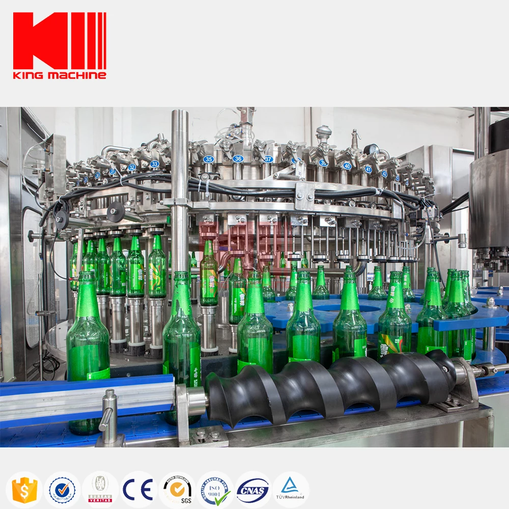 Manufacture High Rigidity Automatic High Speed Hot Fill Bottle Glass For Beverage Line