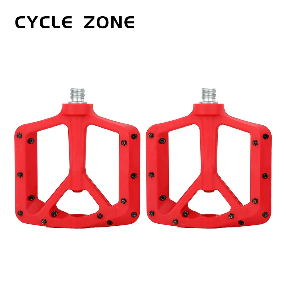 RTS высокопрочные Нескользящие велосипедные педали MTB с нейлоновым подшипником для горного велосипеда и BMX аксессуары