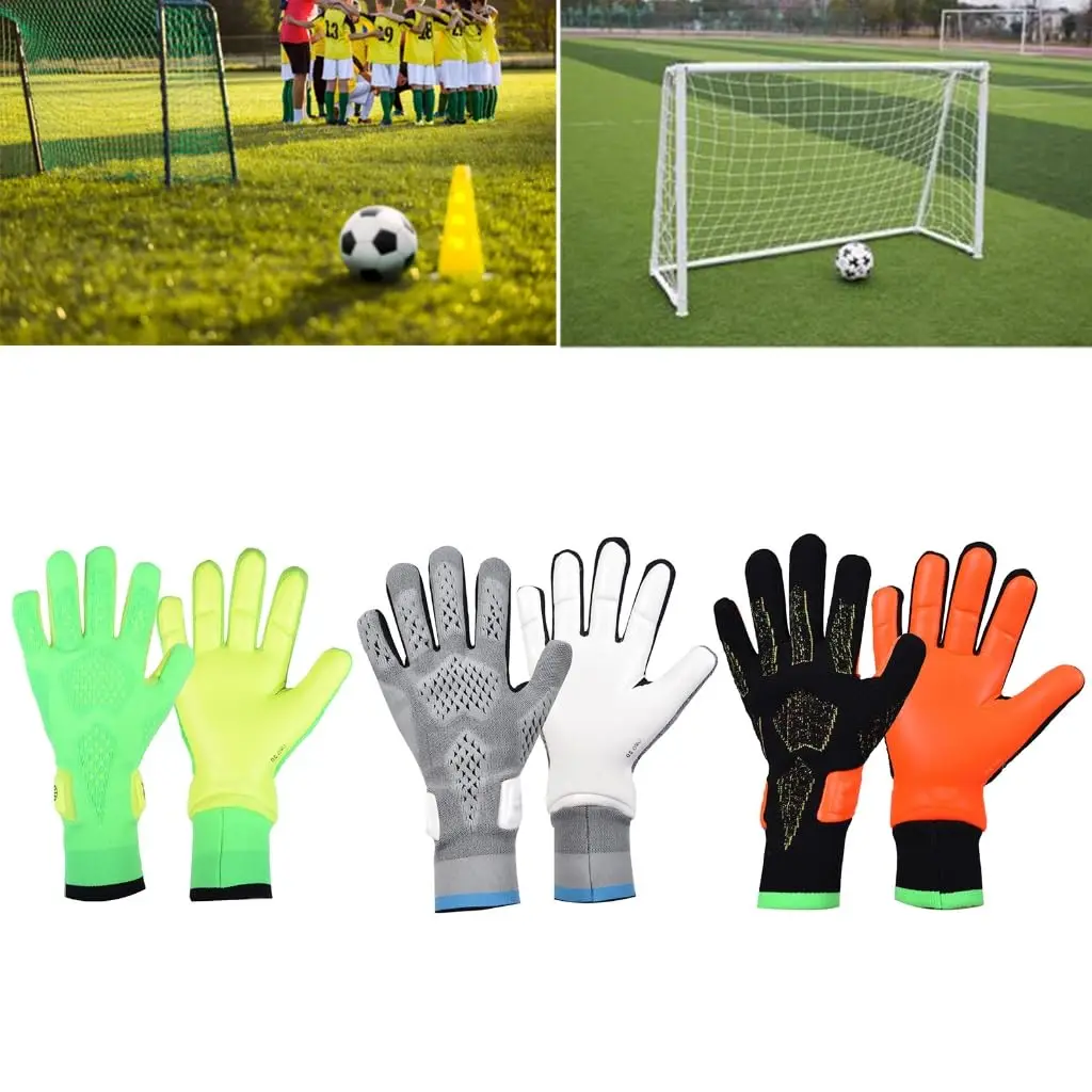 High Quality China Football Professional Customize Latex Soccer Goalkeeper Goalie Gloves Sport Black Rubber Goalkeeper Gloves