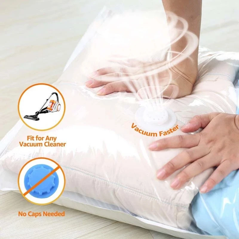 Customized High Quality Vacuum Storage Bag Save Space Mattress Compression Bags For Clothes And Bedding