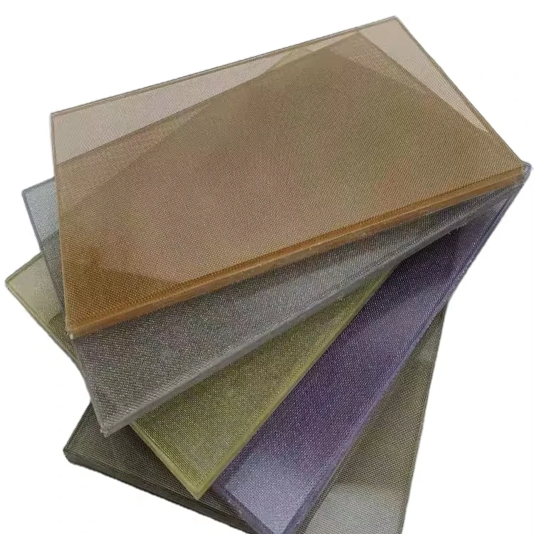 Оптовая продажа закаленное многослойное стекло художественная медная плетеная проволочная сетка для украшения лестницы кухни гостиной