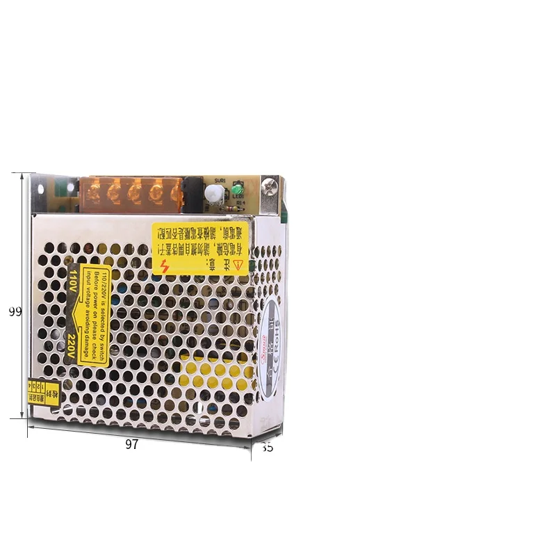 Смун S-15-15 15W 15V 1A питания с одним выходом, IP20 преобразователь переменного тока в постоянный, источник питания для светодиодной ленты тонкий световой короб