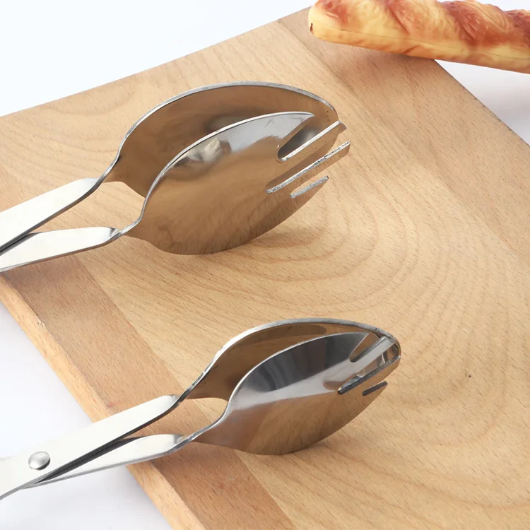 High quality Stainless Steel Kitchen Tongs Cooking Clip Clamp Bbq Salad Tools Kitchen Accessories