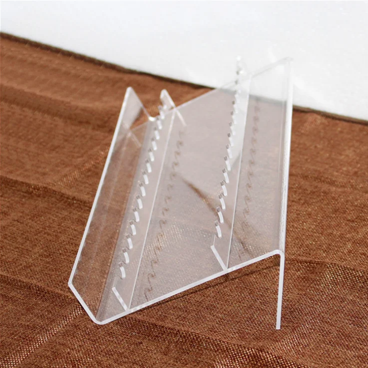 Pen&Brush Display Holder Clear Acrylic Ballpoint Pen Shelf Eyebrow Pencil Makeup Stands Racks Showcase Counter top organizer